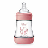 Chicco Perfect Baby Bottle 0M+ Silicone Rosa 150ml