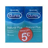 Duplo Durex Natural Plus 2 Uds