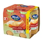 Hero Baby Riz Au Poulet 4x235g