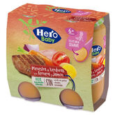 Hero Baby Ragoût de légumes Bœuf Jambon 2x235g