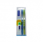 Vitis Brosse À Dents Medium Double Pack + Dentifrice Vitis 15ml