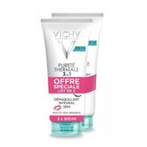 Vichy Pureté Thermale 3 En 1 Démaquillant Intégral Peau Sensible 2x300ml