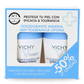 Vichy Mineral Roll-on Déodorant 48h 2x50ml	