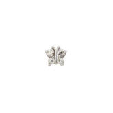 Inverness Earring 848S Steel Butterfly 