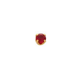 Inverness Pendant 24K 87C Solitaire Red 3mm