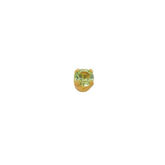 Inverness Orecchino 24K 88C Solitaire Green 3mm