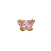 Inverness 896-10 Boucles d'oreilles papillon rose