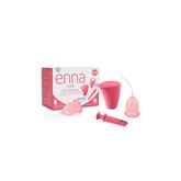 Enna Cycle Coupe Menstruelle De Taille M 2 Gobelets Applicateur Stérilisateur