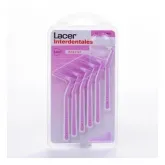 Lacer Brossettes Interdentaires Angulaires Extra Fines Roses 6 Unités