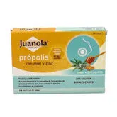 Juanola Propolis Honig & Zink 24 Gummipastillen Eukalyptusgeschmack