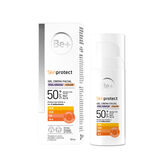 Be+ Skinprotect Gel Visage Coloré pour Peaux Grasses Spf50+ 50ml