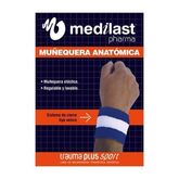 Muñequera Medilast Velcro Azul-Blanco-Azul Talla Pequeña