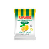 Sawes Bonbons Au Citron Sans Sucre Sachet 50g 