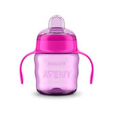 Avent Pink Cup 200ml Soft Mouthpiece +6 Months 1U