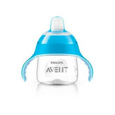 Avent Blue Cup 200ml Soft Mouthpiece +6 Months 1U