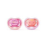 Avent Ultra Air Sucettes, 2 Pcs (Rose et Saumon) SCF343/22