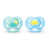 Avent Ultraair Silikonsauger für Kleinkinder 0-6M 2U