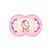 Mam Baby Dummy Original Night 6+ Silicone Pink