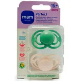 Mam Perfect Symmetrischer Silikon Schnuller +16 Monate Matt N Doppelpack