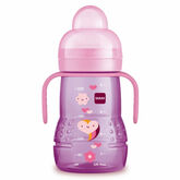 Mam Trainer Glass-baby bottle 220ml Pink Color 4M+