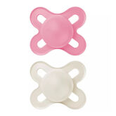 Mam Original Start Silicone 0-2 M 2 Unit Pink Color