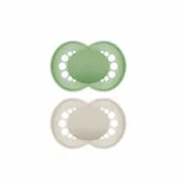Mam Original Silikon Schnuller +6 Monate Grün/Beige 2 Stück