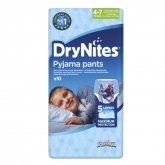 Drynites Pyjama Pants Sous Vêtements Nuit 4-7 Ans 10 Unités 