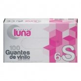 Guantes Luna Vinyl Gloves Size S 100 Units