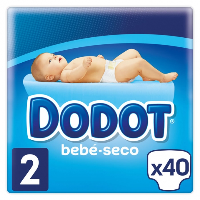 Dodot Baby-Dry Diapers Size 2, 40 Diapers, PharmacyClub
