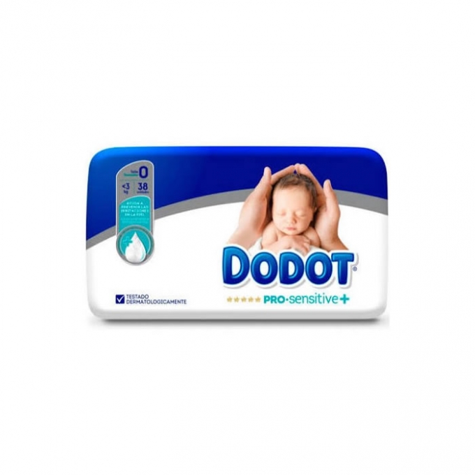 Dodot ProSensitive+ Recién Nacido. Talla 0. 38 uds.