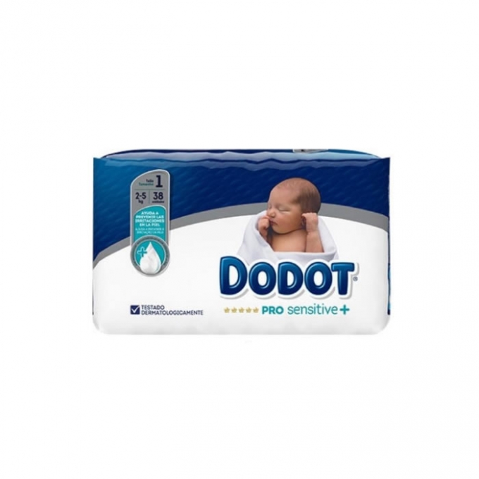 DODOT PRO SENSITIVE size 0 less than 3KG 38U