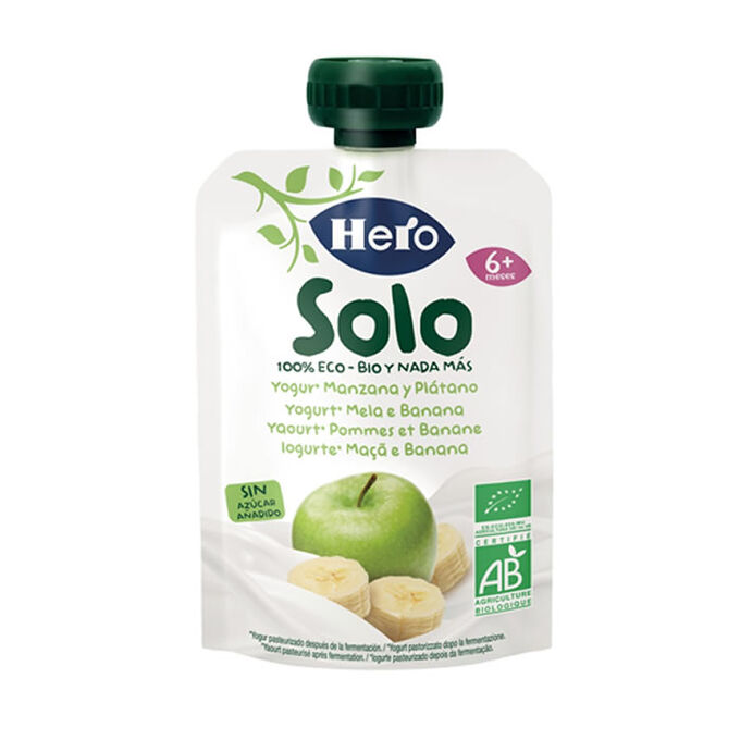 Hero Solo Yogurt, Apple and Banana Bag 100 gr