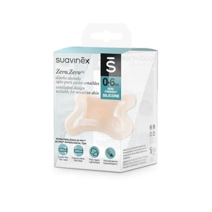 Suavinex Chupete Zero Zero Tetina Fisiológica Silicona 0-6m