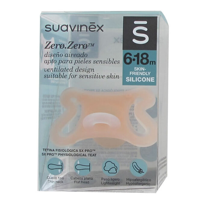 Suavinex Chupete Zero Fisio Silicona 0-6m