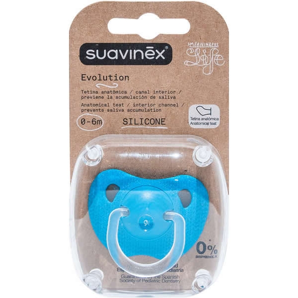 Suavinex Chupete Premium con Tetina Fisiológica Silicona 0-6 Meses