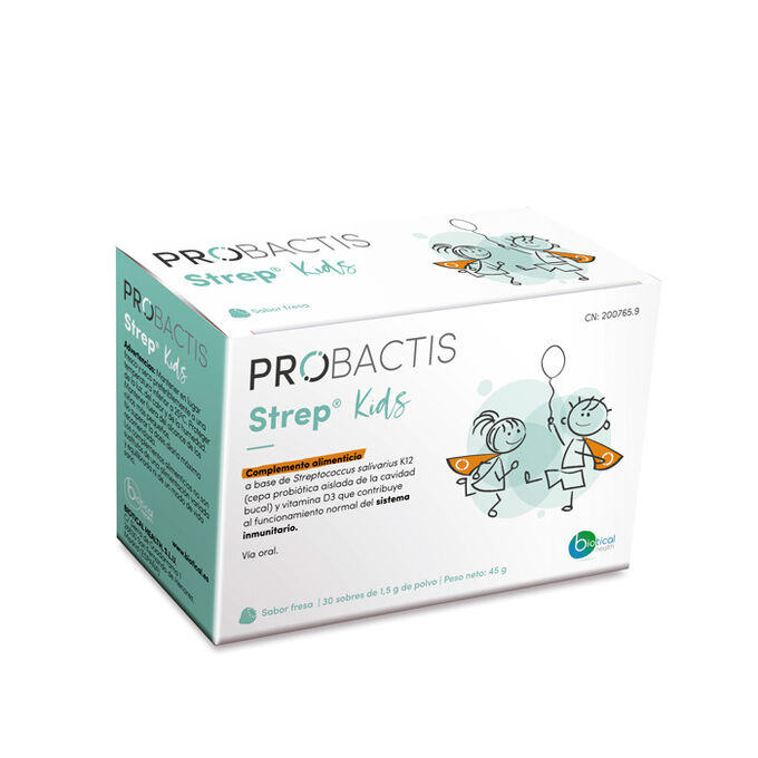 PROBACTIS STREP KIDS 30 SOBRES 1,5 G SABOR FRESA