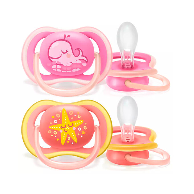 Avent Ultra Air Pacifier Girl +18 Months 2U, PharmacyClub